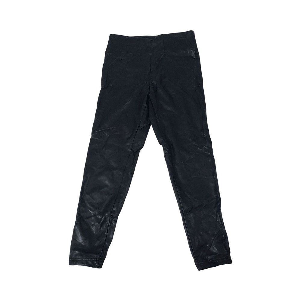 No Boundaries Womens Black Faux Leather High Rise Leggings Size Large 11-13 NWT